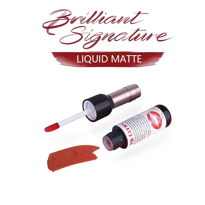 BONNIE CHOICE 6 Colors Wine Bottle Lip Tint Stain Set, Waterproof Long Lasting 24 Hour Wine Bottle Red Matte Lip Stain Non-stick Cup Lip Gloss Matte Liquid Lipstick Mini Makeup Set for Women