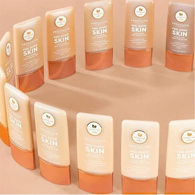 Profusion Cosmetics Lightweight Liquid Foundation for a Flawless and Elegant Radiance, Breathable Makeup for Improves Uneven Skin Tone, Cruelty-Free - Fair 1