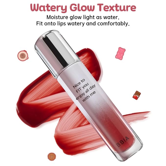 BBIA Water Fit Tint - Extreme Persistence Long-Lasting Watery Glow Fixing Tint Lightweight High Pigment Clear Colors Non-Smudging Glowy Finish Korean Daily Lip Makeup (05 LATTE IS BACK, Pack of 1)