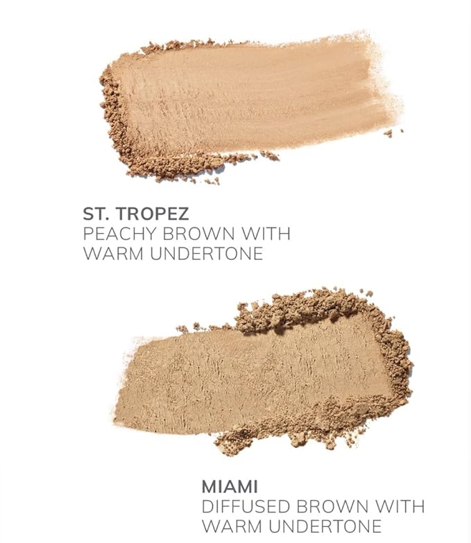 FARMASi Powder Bronzer Blush Skin Makeup, Highly Pigmented, Cushiony Formula with Nourishing Vegetable Squalene and Smooth-Satin Finish, Refreshing Moisture Boost 0.4 Fl Oz /12g -01 St. Tropez