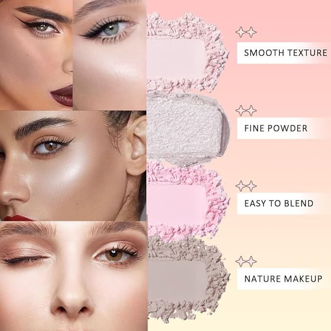 3 IN 1 Brown Nude Face Highlight Bronzer Powder Palette for Face Cheeks Contour Brightening, Buildable Matte Coverage Natural Makeup,Ultra Sculpt Nose Shadow Eyeshadow Primer 03#