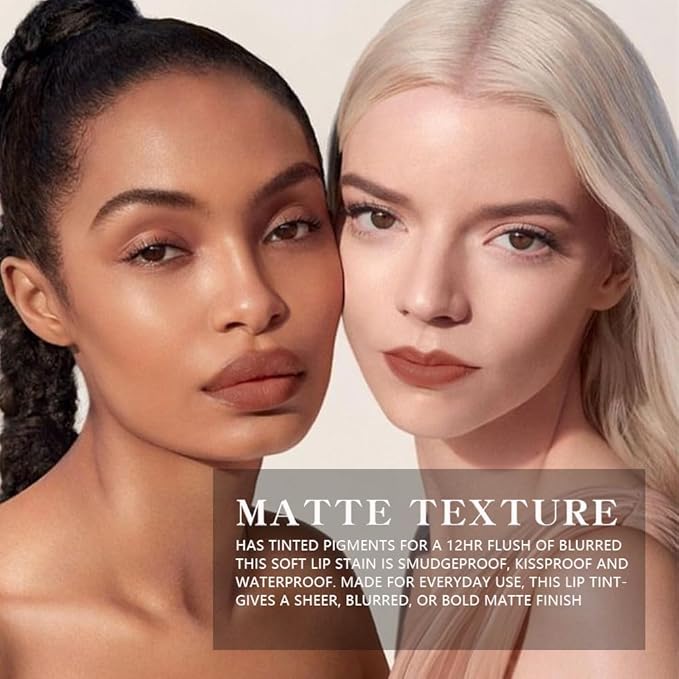 6-Color Velvet Matte Lipstick Balm-in-Pencil for Lips Makeup, Ultra Hydrating, Long-Lasting High lmpact Color Soft Finish, Waterproof Moisturized Lips