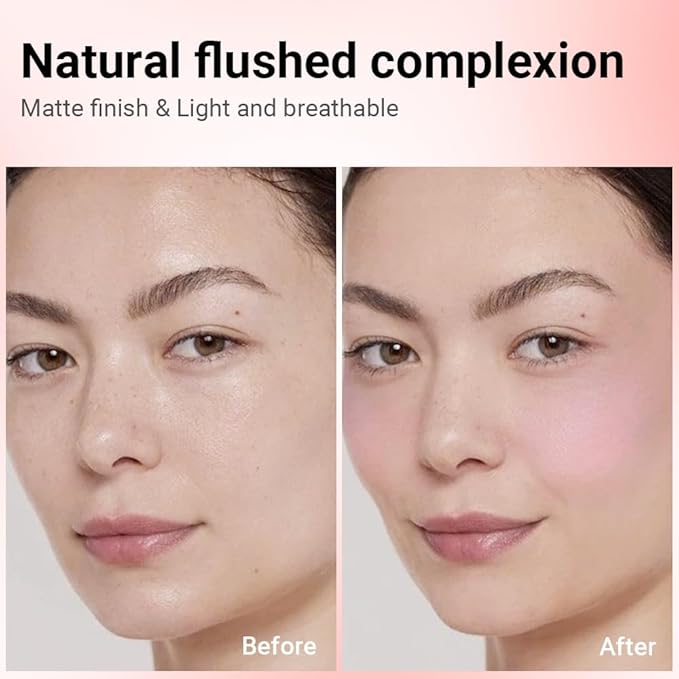 3 IN 1 Brown Nude Face Highlight Bronzer Powder Palette for Face Cheeks Contour Brightening, Buildable Matte Coverage Natural Makeup,Ultra Sculpt Nose Shadow Eyeshadow Primer-Orange