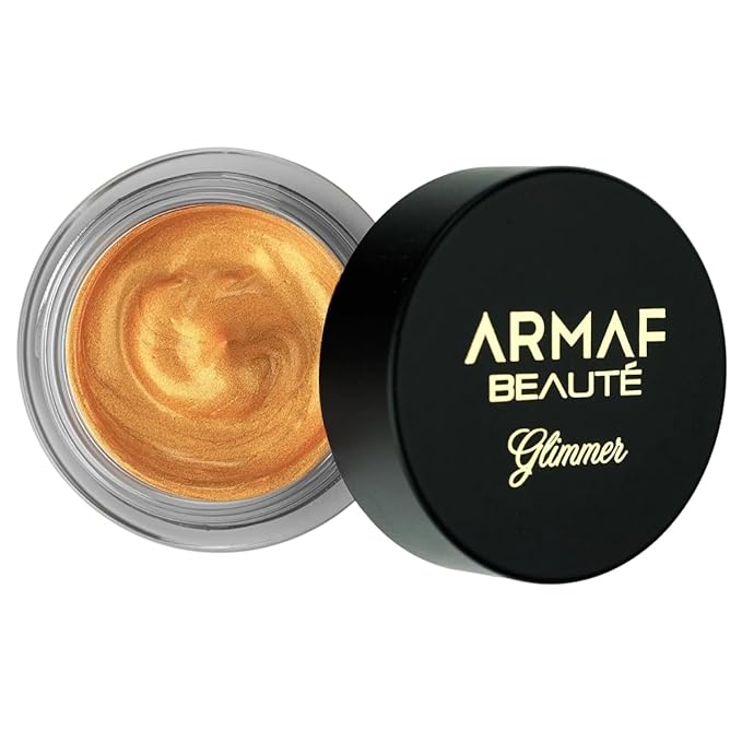 Armaf Beauté Glimmer: Jelly Highlighter - Makeup Highlighter for Natural Radiance, One Stroke Glow | Versatile Face Highlighter Bronze