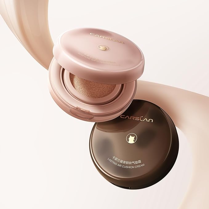 Lasting Air Cushion Cream Face Foundation Makeup, Lightweight, Medium to Full Coverage, Semi-Matte, Long-Lasting Oil Control Finish Foundation, P01 Fair Pink For Oil Skin (Refill Included)