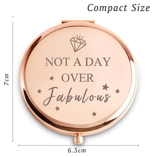 Gifts for Women Girls, Personalized Compact Mirror, Unique Mothers Day Birthday Gifts, Funny Graduation Gifts for Her, Sentimental Present for Female Friends Wife Mom Daughter Sister