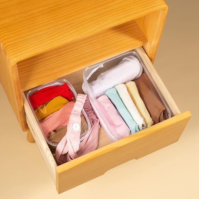 5 Pack Clear Plastic Zippered Toiletry Carry Pouch TSA Approved Toiletry Bag Portable Cosmetic Makeup Bag for Vacation, Bathroom and Organizing (White, Mixed Size)