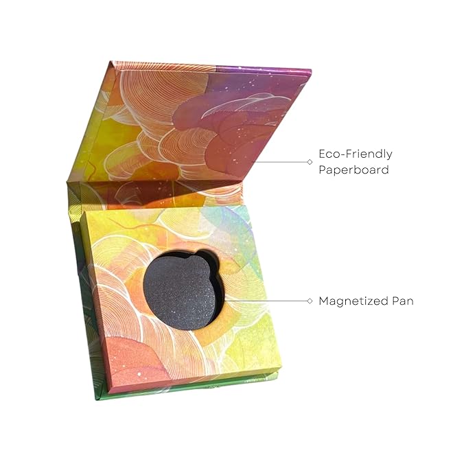 Honeybee Gardens Refillable Eye Shadow Compact, Single, Customizable Empty Cosmetic Case, 26mm Pan Compatible