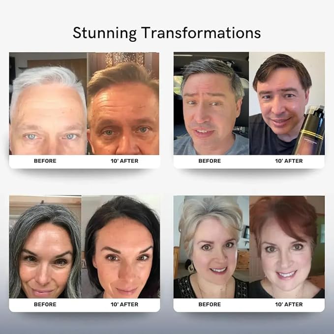 Polar Haircare - Purple Hair Dye Shampoo for Gray Hair for Women & Men - Natural Semi Permanent Vegan Hair Color Shampoo - Ammonia-Free Gray Hair Shampoo for Woman - 3-in-1 Gray Coverage 6.76 Fl Oz