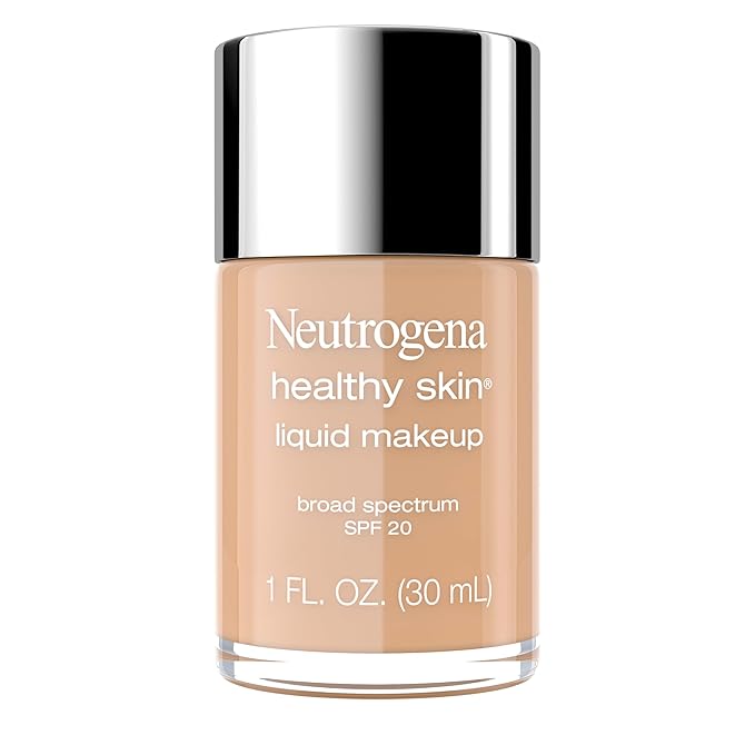 Neutrogena Healthy Skin Liquid Makeup Foundation with Broad Spectrum SPF 20 Sunscreen, Medium Coverage Foundation with Nourishing Pro-Vitamin B5, Cocoa 115, 1 fl. oz, 2 Pack