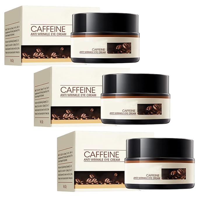 Retinol Caffeine Anti-Wrinkle Stay-Up Late Eye Cream, Retinol Caffeine Anti-Wrinkle Cream, Anti-Aging Eye Cream for Dark Circles & Puffiness (3PC)