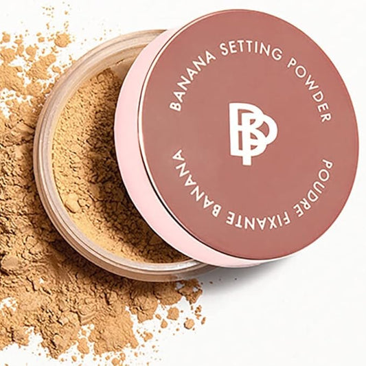 Bellapierre XL Banana Setting Powder | Lightweight Color-Correcting Powder with All Day Makeup Protection | Eliminates Blotchiness and Dark Under-Eye Circles | Talc-Free | Matte Tint - Tan - 1 Oz