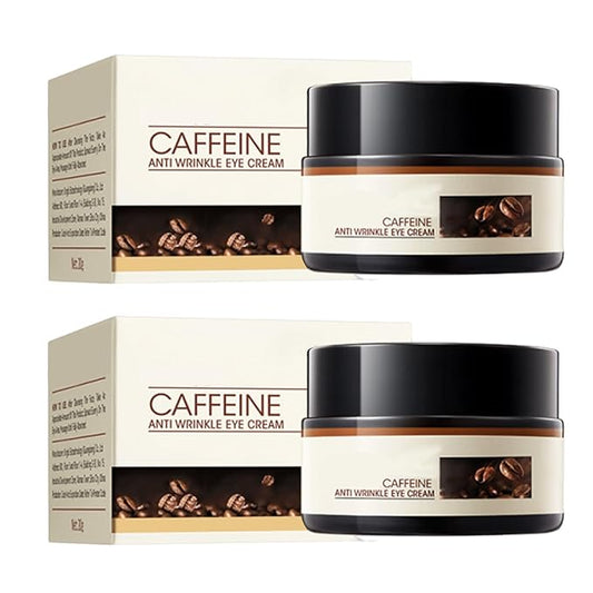 Retinol Caffeine Anti-Wrinkle Stay-Up Late Eye Cream, Retinol Caffeine Anti-Wrinkle Cream, Anti-Aging Eye Cream for Dark Circles & Puffiness (2PC)