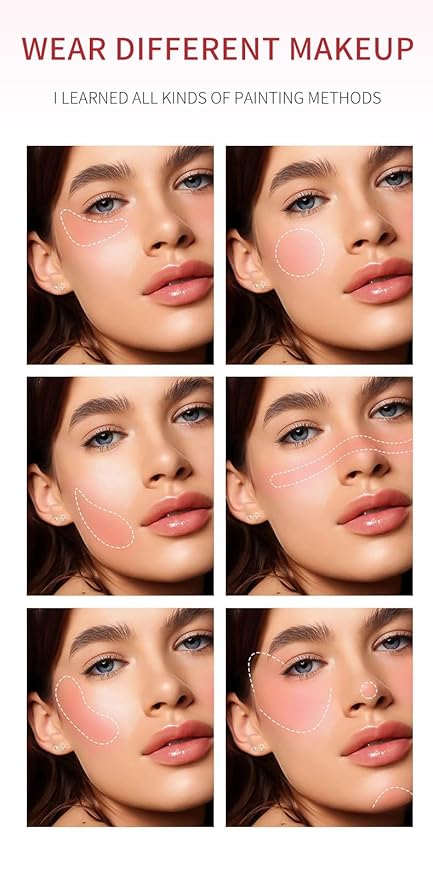 Multi-Use Blush Stick,Cream Contour Stick, for Sculpt the Cheeks, Waterproof Natural Nude Makeup,Tinted Solid Moisturizer Stick for Eyes Lips Cheek (Orange, 0.6.oz)