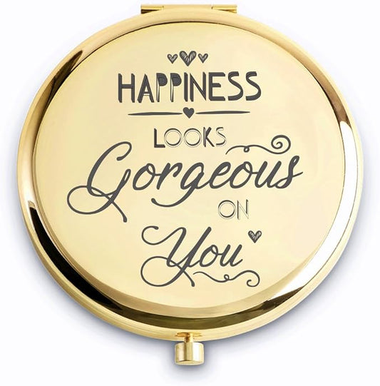 Personalized Gifts for Women Girls, Inspirational Compact Mirrors, 2025 Graduation Gifts for Her, Unique Mothers Day Birthday Gifts for Mom Sister Wife Daughter Niece, Friendship Gifts for Friends
