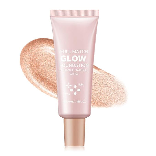 Natural Glow Illuminator Glotion Liquid Highlighter for Face & Body Glow Moisturizing Makeup Highlighter Lightweight Long Lasting Glow Lotion - 02 Light
