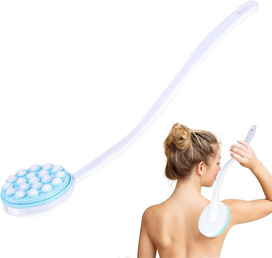 Lotion Applicator for Back, Back Bath Massager Long Handled Lotion Applicator for Body Back and Leg Bath Massaging Tool