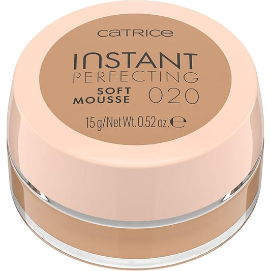 Catrice | Instant Perfect Soft Mousse | Color Correcting, Medium-Buildable Coverage, Visibly Blurs Pores | Vegan & Cruelty Free (020 Neutral Beige)