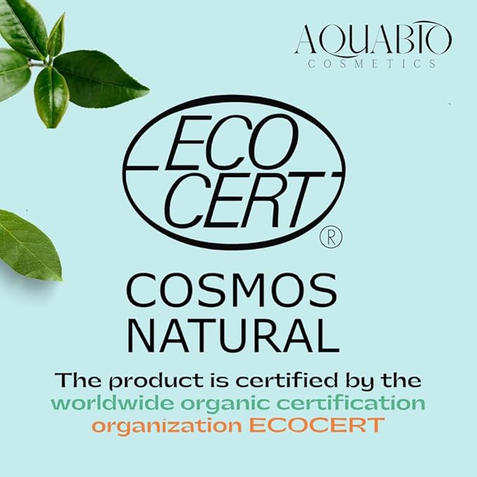 AquaBio Organic Hydrating Toner with Rose Water & Aloe Vera, Moisturizing Toner for Dry Skin, Vegan & Alcohol-Free, Calming & Nourishing, Gentle & Balancing, Purifying & Brightening Formula 6.75 Oz