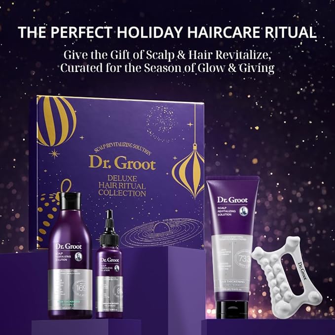 Dr. Groot Scalp Revitalizing Solution Deluxe Hair Ritual Collection – LIMITED EDITION HOLIDAY SET