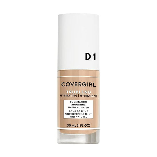 COVERGIRL truBlend Liquid Foundation Makeup Creamy Beige D1, 1 oz (packaging may vary)