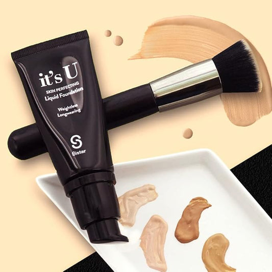 Sistar it's U Skin Perfecting Liquid Foundation Medium Coverage Buildable Weightless Longwearing Blendable 35 g / 1.23 oz. (Morning Coffee)