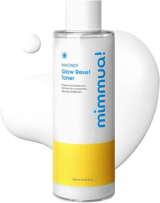 mimmua Glow Reset Toner | Korean Clinic Skincare - Thioctic Acid & Niacinamide 5% | Gentle Exfoliation w/Pumpkin Extract | Fades Melasma & Hyperpigmentation | Deep Hydration | 250ml / 8.45 Fl Oz