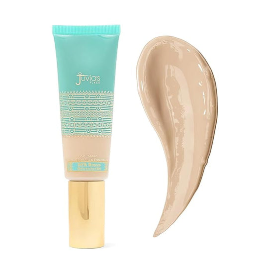 Juvia's Place I Am Magic Natural Radiance Foundation -650Alexandria- Full Coverage Liquid Foundation Makeup for Dry, Mature, Aging, and Combination Skin - Lightweight Longwear Base with Radiant Finish