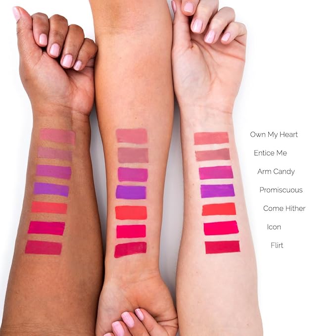 Kandi Koated Liquid Suede Lipstick [Flirt] Liquid Matte Lip Color | Intense Color Options, Non-Sticky, Paraben-Free, Cruelty-Free | Beauty & Makeup