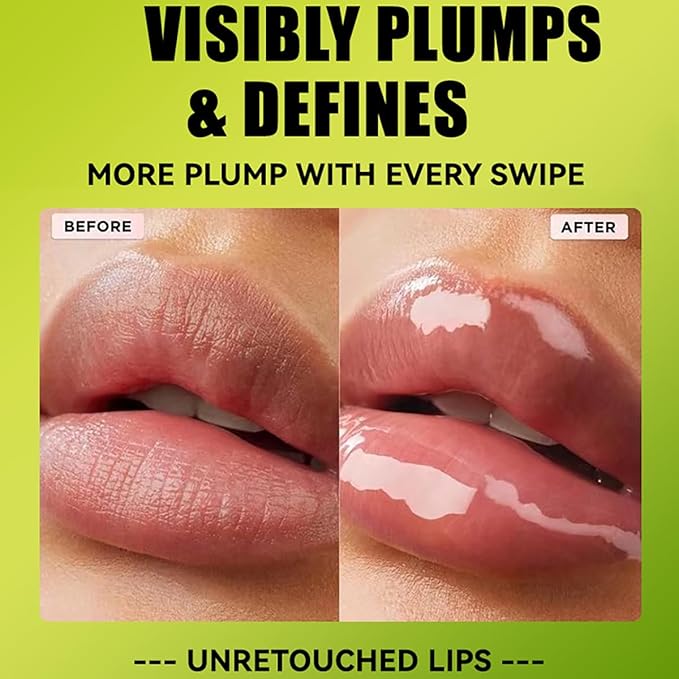 4 Colors Lip Oil Lip Glaze, Big Brush Head Hydrating Lip Glow Oil, Transparent Toot Tinted Nourishing Long Lasting Repairing Lightening Lip Lines (Set A)