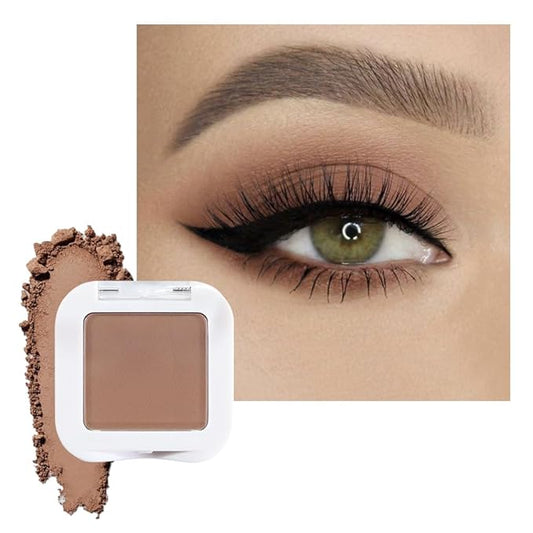 Matte Singe Eye Shadow Palette Makeup, Matte Rosy Nude Brown Monochrome Eyeshadow For Old Women, Mini Pressed Pigmented Waterproof Sombras Para Ojos, Vegan, Talc, Paraben & Cruelty Free, 14