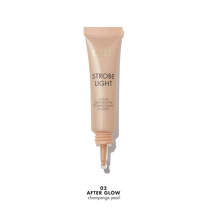 Milani Strobe Light Liquid Highlighter - Day Glow (0.42 Fl. Oz.) Cruelty-Free Face Highlighter - Shape, Contour & Highlight Face with Liquid Shimmer Shades