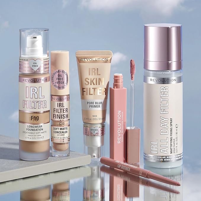 Revolution, IRL Filter Finish Concealer, Full Coverage, Oil-Free, Long-Lasting & Lightweight Formula, Infused with Hyaluronic Acid, Vegan & Cruelty-Free, C9, 0.21 oz