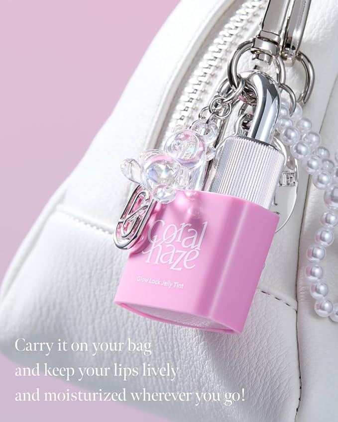 CORLAHAZE Glow Lock Jelly Tint 109 Heavy 4g, Hydrating Jelly Glow Lip Stain, High-Shine, Long-Lasting Color Moisturizing Lip Enhancer with Rosehip Oil, Collectible Lock-Shaped Design, Korean Makeup