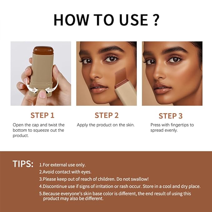 2PCS 3-in-1combining Foundation Stick Beauty Balm Serum Boosted Skin Tint,Solid Tinted Moisturizing Serum Contour Foundation Face for Women,Natural Finish Makeup,Buildable Medium-to-Full Coverage(#02)