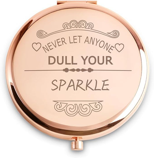 Personalized Gifts for Women Girls, Inspirational Compact Mirrors, 2025 Graduation Gifts for Her, Unique Mothers Day Birthday Gifts for Mom Sister Wife Daughter Niece, Friendship Gifts for Friends