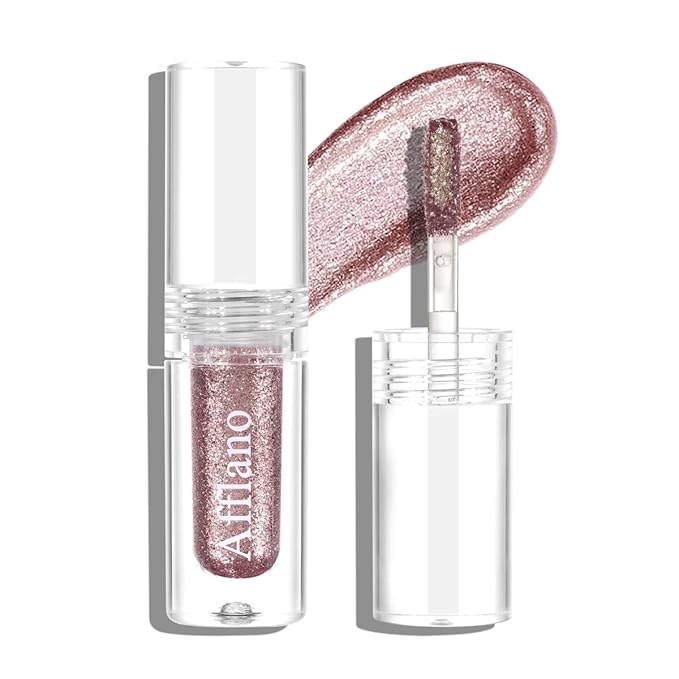 Metallic Glitter Liquid Eyeshadow, High-Shine, Long Lasting, Quick Drying, Multifunctional, Cruelty-Free, Vegan, #2