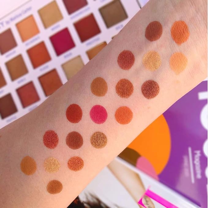 Carter Beauty by Marissa Carter 18 Shade Eyeshadow Palette | Long Lasting Eye Shadow Makeup | Shimmer & Matte Vibrant Colors (Warm Velvet)