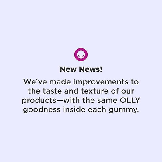 OLLY Immunity Sleep Gummy, Immune and Sleep Support, 3mg Melatonin, Echinacea, Zinc, Vitamin C, Chewable Supplement, Berry - 60 Count
