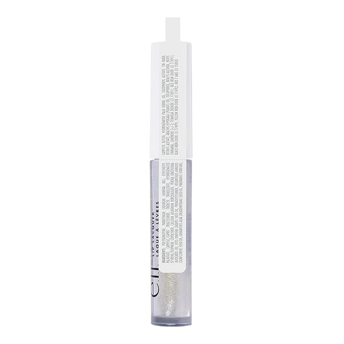 e.l.f., Lip Lacquer, Moisturizing, Shiny, Non-Sticky, Long Lasting, Provides Maximum Color, Glides On, Bubbles, 0.08 Fl Oz (Pack of 2)