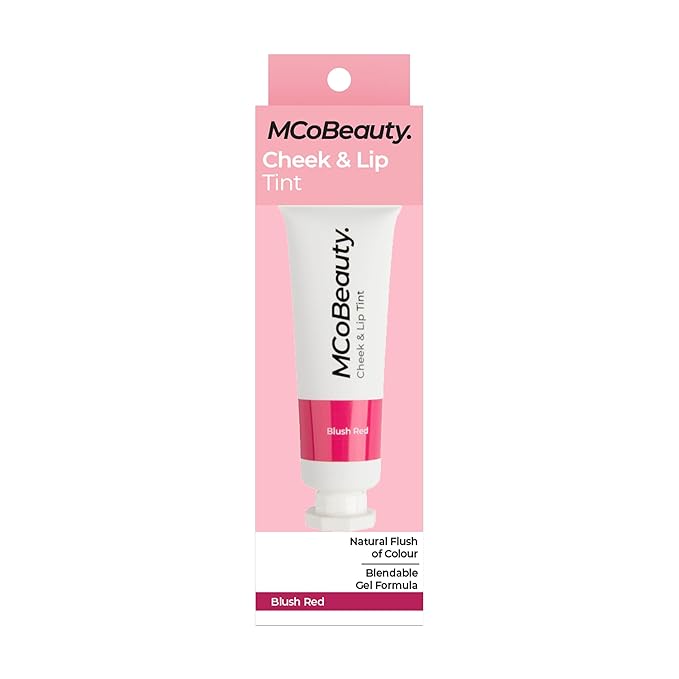 MCoBeauty Cheek & Lip Tint, Blush Red, Vibrant Pop of Color for Cheeks and Lips, Vegan, Cruelty Free Cosmetics