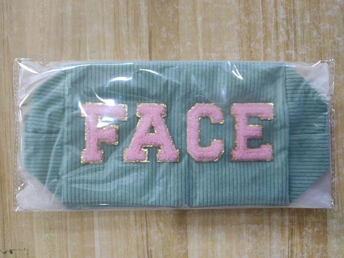 MAGEFY Small Makeup Bag for Purse Portable Makeup Pouch with Compartments Corduroy Make up Bag for Women Travel Cosmetic Essential (Green, FACE)