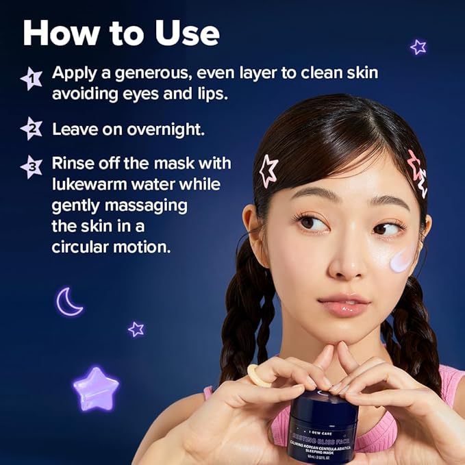 I DEW CARE Night Sleeping Mask - Resting Bliss Face | Calming Overnight Mask for Soothing & Balanced Skin, Korean Skincare for a Calm, Radiant Complexion, 2.02 FL Oz (60 ml)