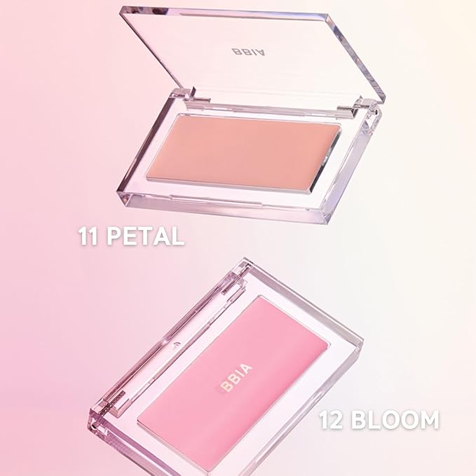 BBIA Ready To Wear Downy Cheek Cream Blush 8 Color - Creamy Blendable & Buildable Blush Dewy Texture & Matte Finish High Pigment Longlasting Lightweight Natural Face Makeup, 0.12oz (01 DOWNY PINK)
