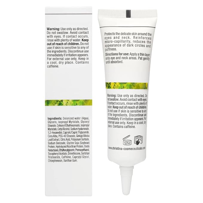 -CHRISTINA- Bio Phyto Enlightening Eye and Neck Cream with Vitamin E | Under Eye Cream with Gentle Hydration and Rejuvenating Effect for All Skin Types 30ml