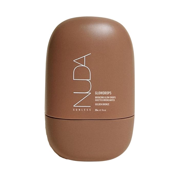 Nuda Bronzing Glow Drops | Squalene, Ginger, Lavender, & Moringa-Infused Face Bronzing Drops | Lightweight, Washable Bronzer Drops | Cruelty-Free, Paraben-Free, & Sulfate-Free Bronzing Serum, (30 mL)