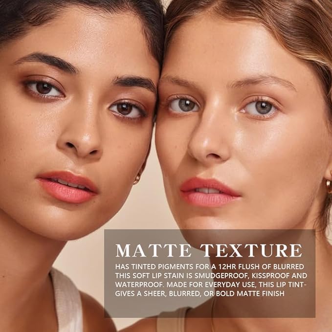 6-Color Velvet Matte Lipstick Balm-in-Pencil for Lips Makeup, Ultra Hydrating, Long-Lasting High lmpact Color Soft Finish, Waterproof Moisturized Lips