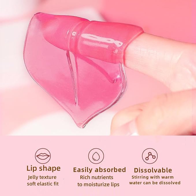 32 Pairs Lip Masks with Eye Mask, 24K Collagen Under Eye Patches for Dark Circles and Puffy Eyes, Reduce Lip Wrinkles, Anti Chapped & Remove Lip Dead Skin, Nourishes the Lip & Eye Skin (32)