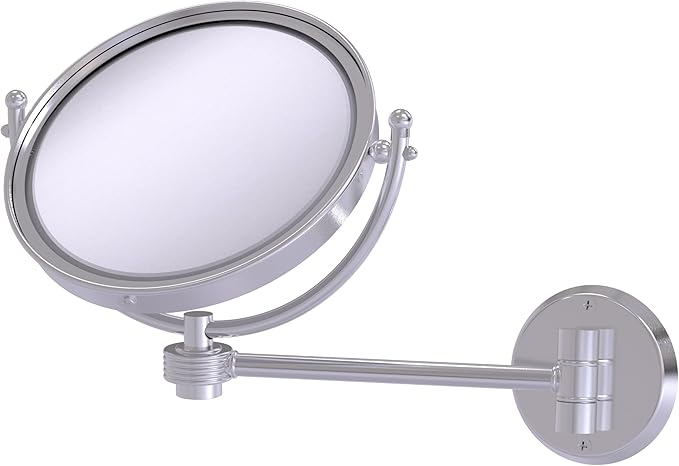 Allied Brass WM-5G/3X-SHB 8 Inch Wall Mounted Make-Up Mirror 3X Magnification, Shaded Beige