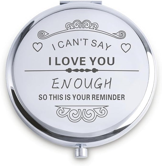 Personalized Gifts for Women Girls, Inspirational Compact Mirrors, 2025 Graduation Gifts for Her, Unique Mothers Day Birthday Gifts for Mom Sister Wife Daughter Niece, Friendship Gifts for Friends